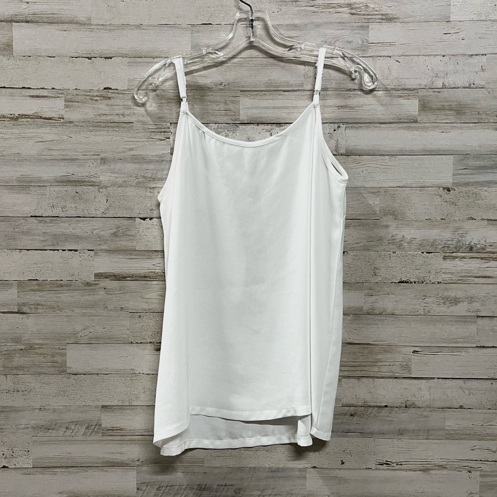 Goory White Lace Cut-Out V-Neck Spaghetti Strap Lightweight Top - Picture 4 of 7